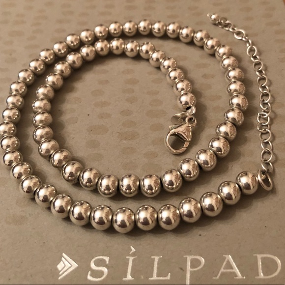 Silpada Jewelry - Silpada Sterling Silver 6mm Bead Ball Necklace